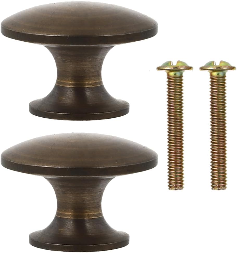 Homoyoyo 2pcs Handle Mushroom Decor Dresser Vanity Table Antique Brass Cabinet Pulls Kitchen Cabinet Decor Drawer Wardrobe Knob Household Cabinet Doorknob Drawer Knobs Drawer Pull