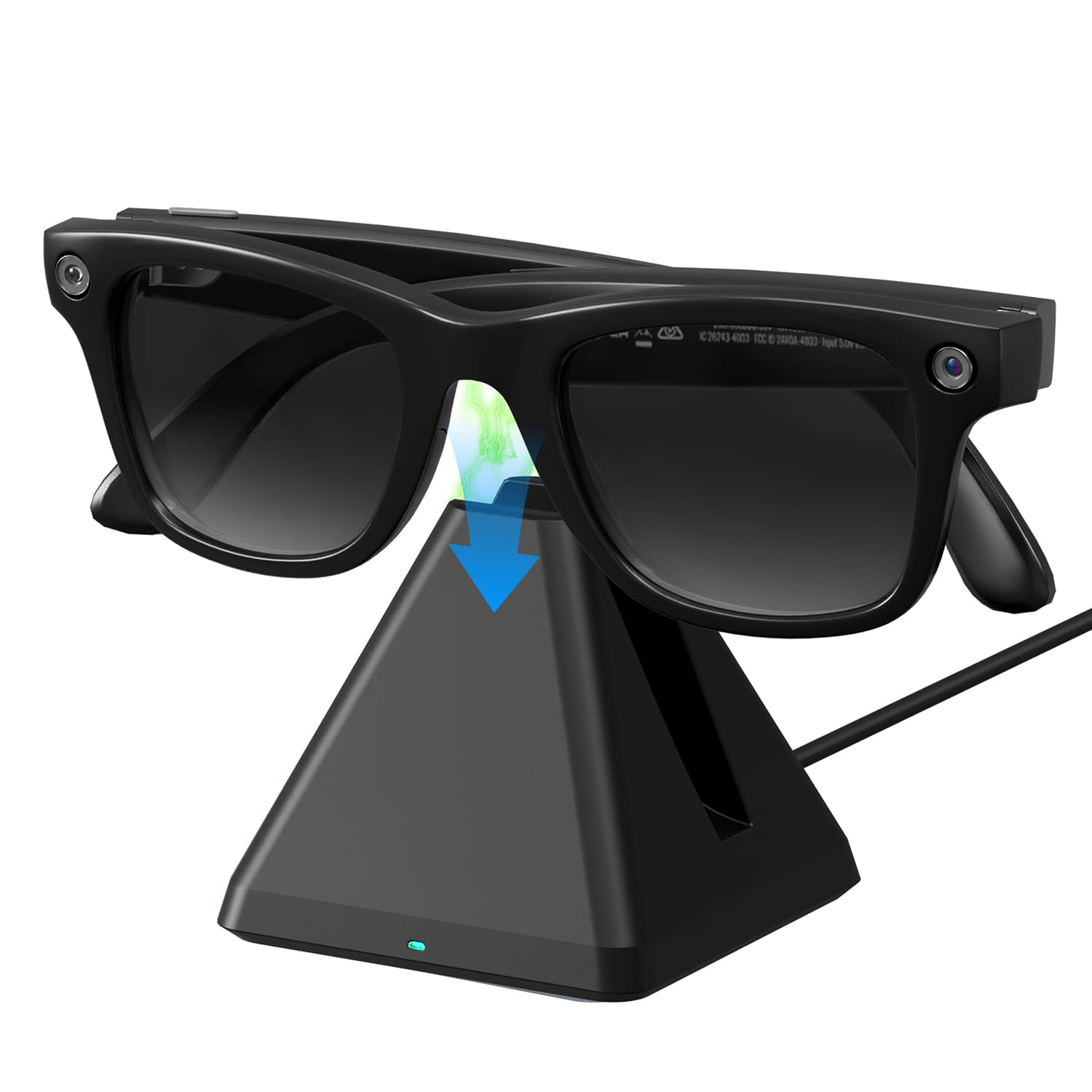 Charging Dock Accessories for Ray-Ban &amp; Oakley Meta Smart Glasses with LED