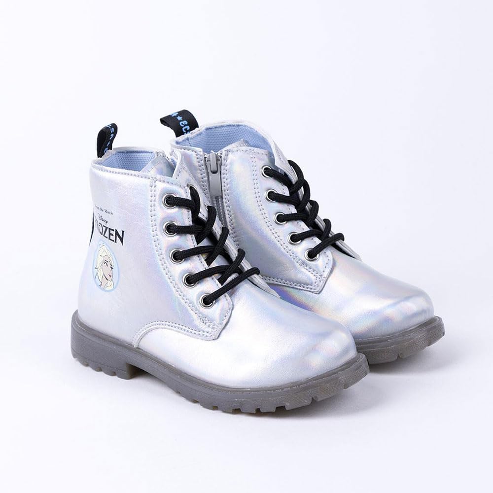 CERDÁ LIFE'S LITTLE MOMENTS - Botas de Agua Frozen - Botas con Luces de Color Blanco para Niña - Talla 28 - Licencia Oficial Disney