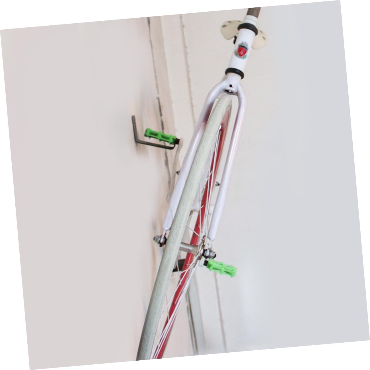 2sets Wall-mount Bike Racks Anti-skid Hangers for Convenient Bicycle Storage Space-saving Use for Road and Mountain Bikes