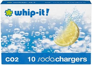 Whip-It! CO2 Soda Chargers for classic sodas, carbonated seltzer water, 10-pack box
