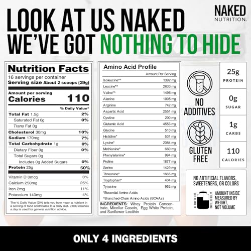 Image of NAKED Protein Powder Blend - Egg, Whey and Casein Protein Blend