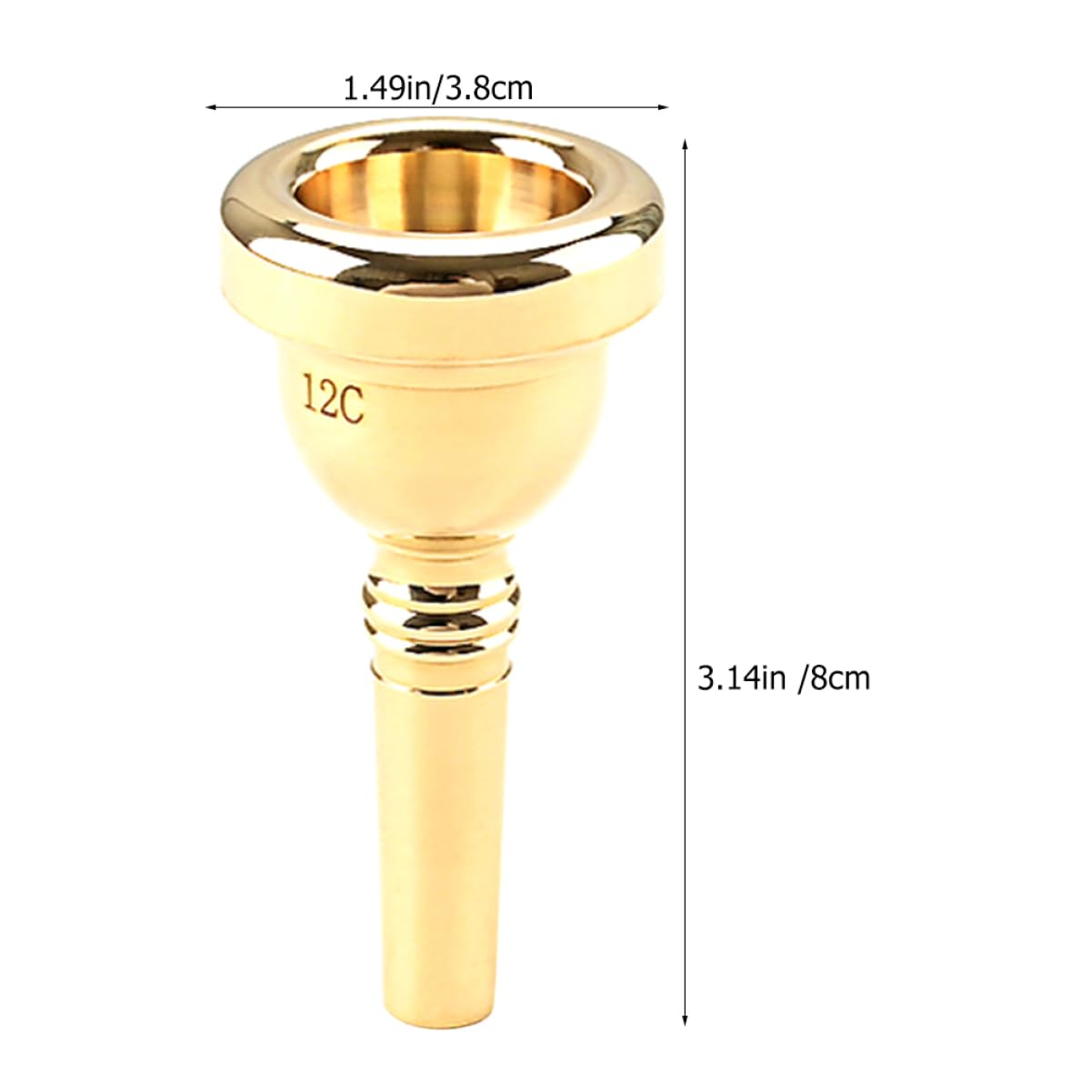 Yardwe Trumpet Mouthpiece Accessory for Concerts Parties Family Gatherings Durable Comfortable Touch for Smooth Tone Loud Sound present for Music Lovers