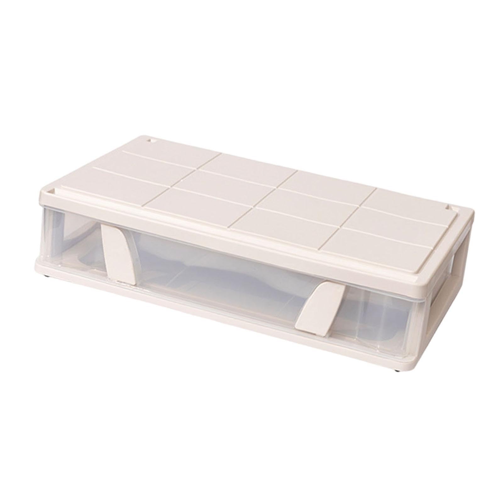 QUILSTM Portable Under Bed Storage Box Lightweight Storage Bin Storing Clothes Quilts And Other Essentials Neatly With Wheels Wardrobe Clothes Organizer