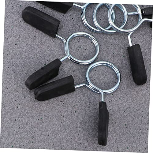 Anneome 5 Unidades Colarinho De Mola Braçadeiras De Barra Coleiras De Barra De Peso Colar De Grampos