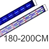 aquarium 180x70x70 LED-Leuchten für Aquarien: Das LED-Licht wird in Blau oder einem Full Spectrum-Mix leuchten, eine sehr charmante Atmosphäre schaffen; Höhere Energieeinsparungen als bei herkömmlichen Leuchtstoffröhren.