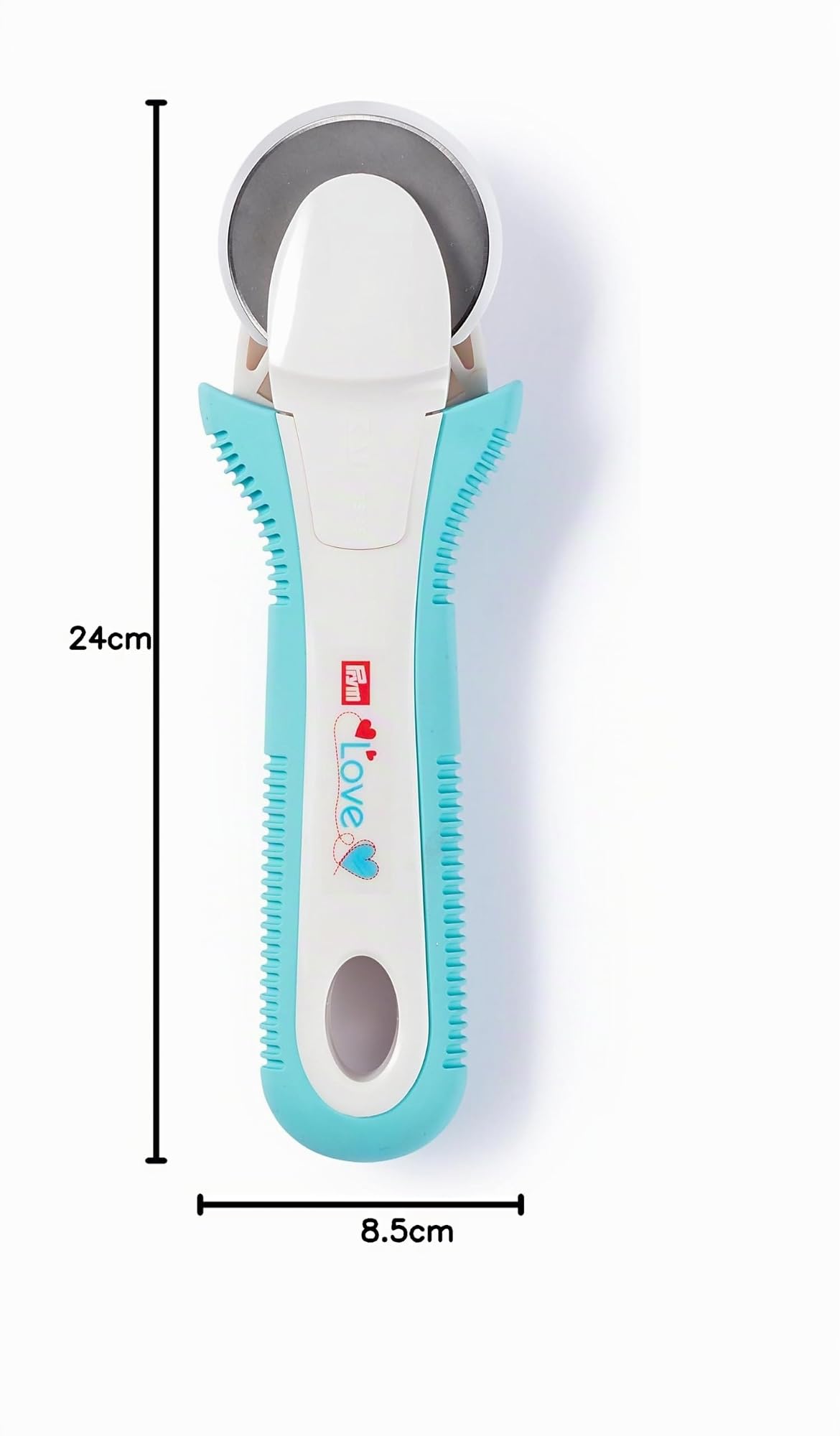Prym Rotary Cutter, Metal, Blue, White, 24 x 8.5 x 3 cm