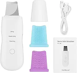 Peeling Ultrassônico Facial Limpeza Poros Acne Cravos 2 Em 1