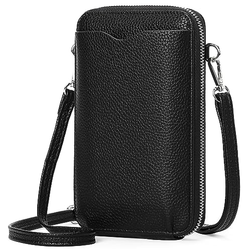 Small Crossbody Bags for Women Leather cell Phone Bag Wallet Purse with Credit Card Slots Adjustable Strap