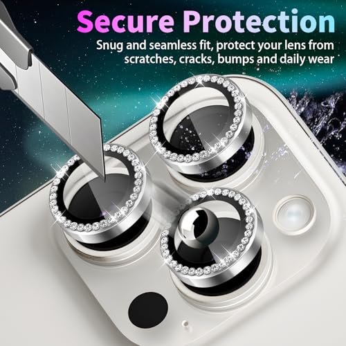Bague de protection objectif iPhone 16 Pro Max en verre diamant premium