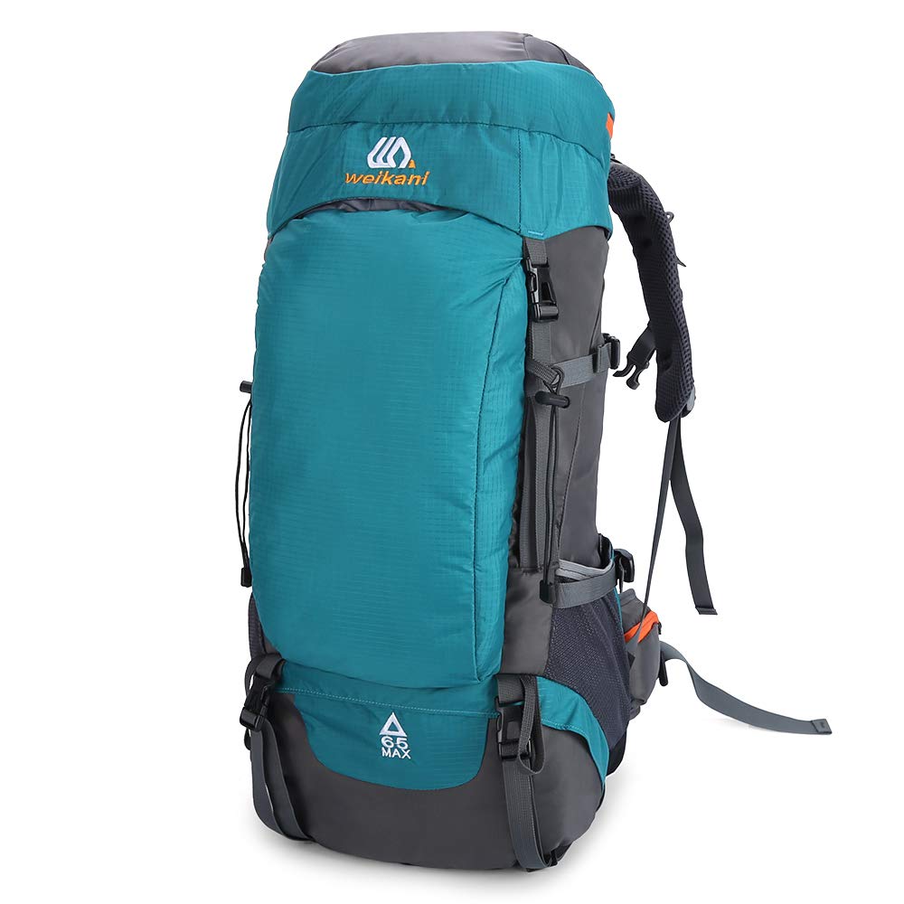 Weikani 65L Hiking Backpack Waterproof Outdoor Sport Travel Daypack for Men Women Camping Trekking Touring