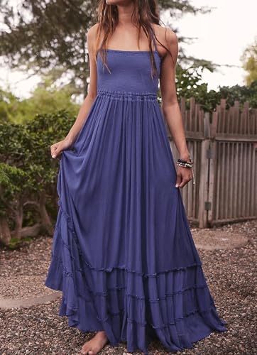 Image of R.Vivimos Womens Summer Boho Sexy Backless Long Dresses