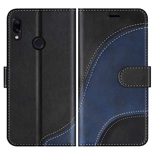 BoxTii Cover per Xiaomi Redmi Note 7 / Redmi Note 7 PRO, Custodia in PU Pelle Portafoglio per Xiaomi Redmi Note 7 / Redmi Note 7 PRO, Magnetica Cover a Libro con Slot per Schede, Nero