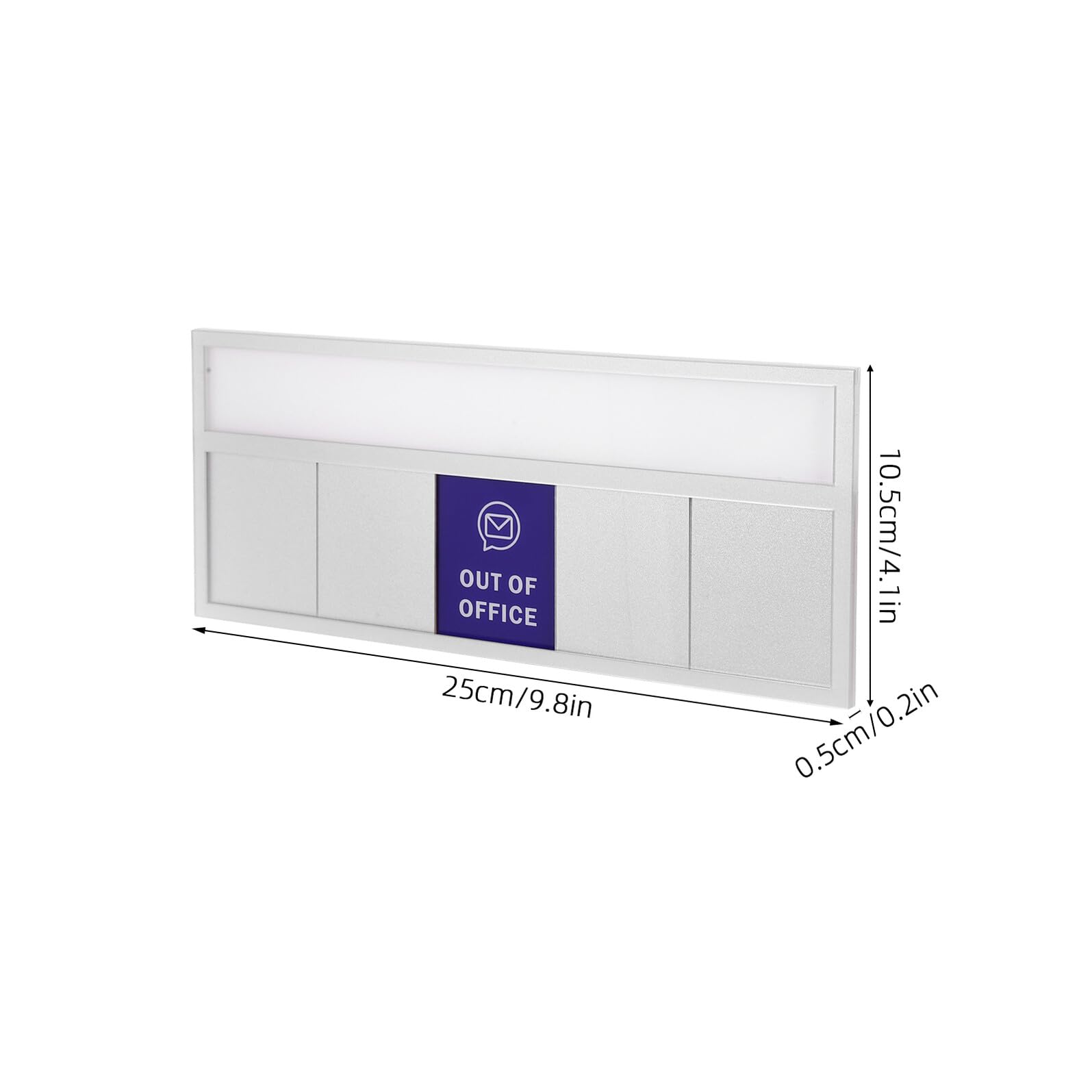 Privacy Slider Sign for Office Door Do Not Disturb Please Knock In Meeting Office Working Remotely Easy Mount Acrylic Door Indicator for Conference Rooms