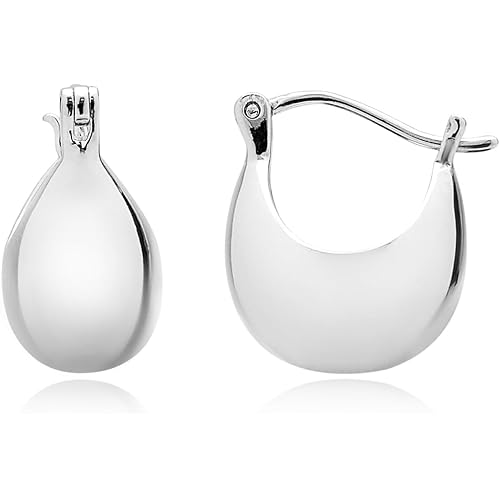 Small Dainty Huggie Hoops | 18K Gold Plated 925 Sterling Silver Huggy Earrings | Hollow Dome Hoops for Women