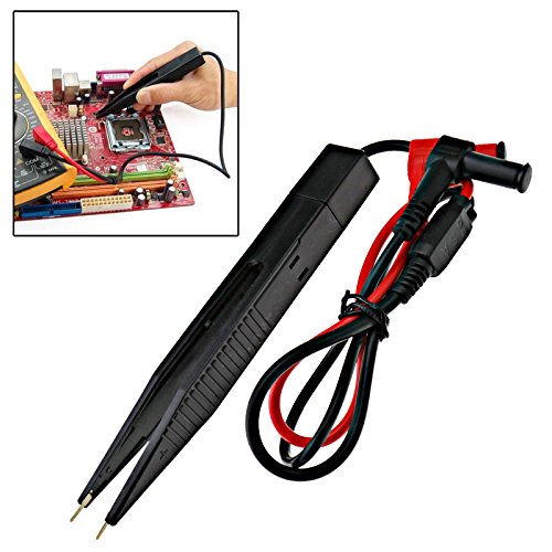 Image of SMD Testing Tweezers Probe Test Pen Inductor Components Tweezers Clip Measure Compatible with Multimeter Tester