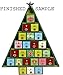 Creative Hobbies 20 Inch Tall Christmas Tree Shaped Advent Calendar - Countdown with 24 Removable, Fillable Drawers | Unfinished Wood, Ready to Decorate | Free Finishing Ideas Book