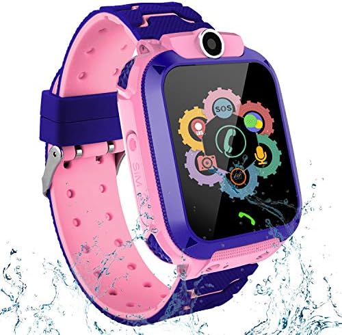 قیمت و خرید ساعت هوشمند ضد آب بچه ها ، ساعت هوشمند صفحه لمسی برای پسران  دانش آموزان دختر LBS یاب با تماس دو طرفه گفتگوی صوتی SOS ساعت زنگ دار دوربین