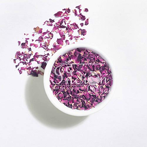 Image of The Indian Chai - Rose Petals Sun Dried 50g, Gulab Patti for Beautiful Hair & Skin, Food Grade Edible Fragrant Natural Healthy Best for Tea, Baking, Making Rose Water DIY