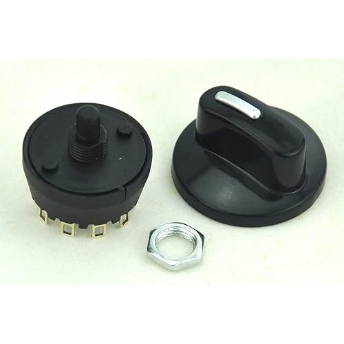 ElectronicsSalon 1PCS SP8T 8A/250V 1 Pole 8 Way Rotary