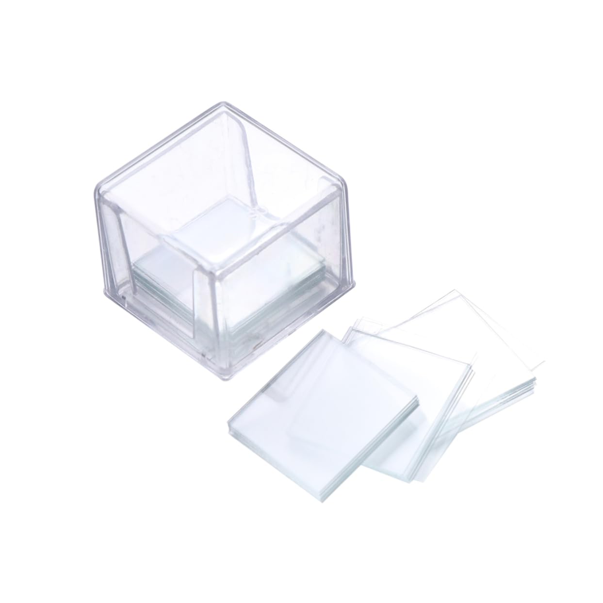 OSOLADY 100 Pcs Cover Glass an Fittings Microscope Slides and Coverslips Square Microscope Optical Microscope Accessories Microscope Slide Coverslips Square Coverslips Accessory Microscope