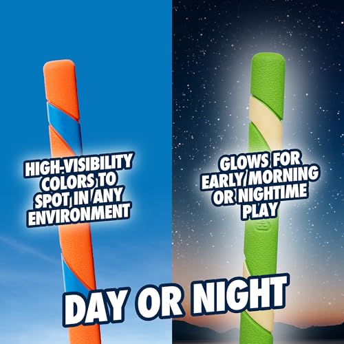 Image of Chuckit! Interactive Dog Toy Ultra Fetch Stick Day & Night Bundle, 12 Inches, Outdoor, Pack of 2