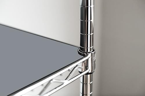 Miniatura 3 de Paquete de 4 revestimientos para estantes grises de 18 pulgadas de profundidad x 30 pulgadas de ancho