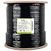 trueCABLE Cat6A Direct Burial, Shielded FTP, 500ft, Waterproof, Outdoor Rated CMX, Black, 23AWG Solid Bare Copper, 750MHz, PoE++ (4PPoE), ETL Listed, Bulk Ethernet Cable