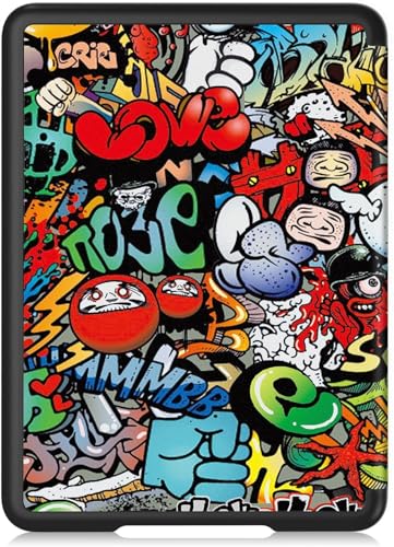 Image of ProElite Cover Case for Kindle Paperwhite 12th Gen 7 inch Case, Slim Smart Flip case Cover for Amazon Kindle Paperwhite 12th Generation 7 inch 2024, Hippy