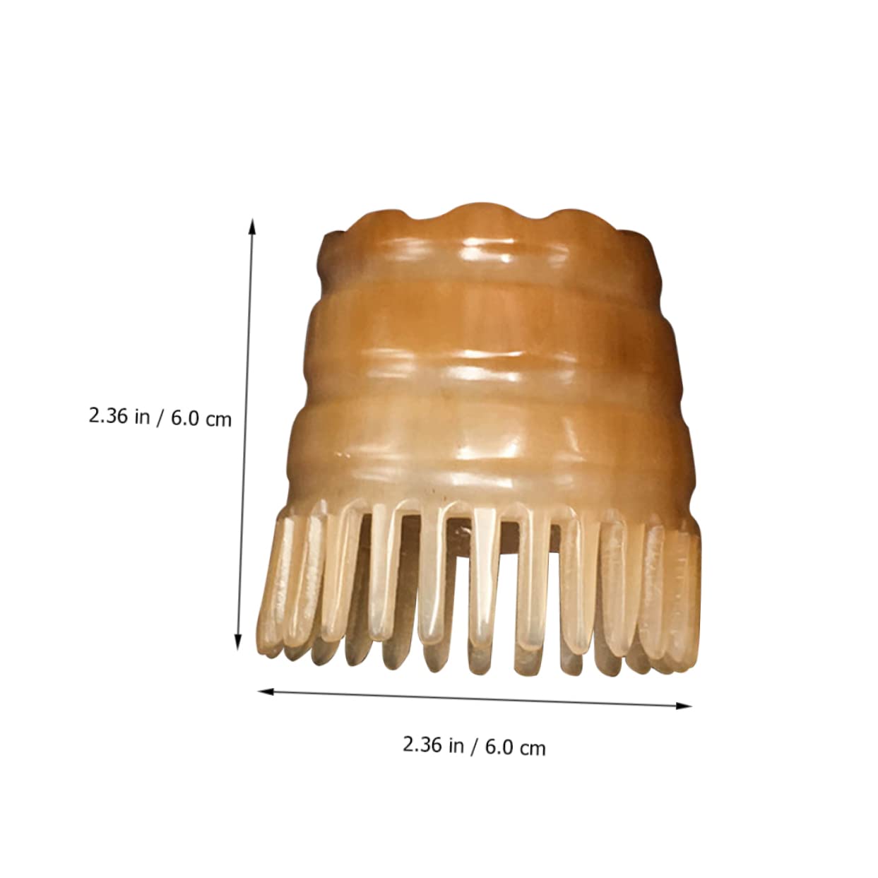 Masajeador de Cuero Cabelludo Cepillo de Champú de Cuerno de Buey Artesanal, Plástico Duradero para Lavado y Masaje del Cabello Color Aleatorio
