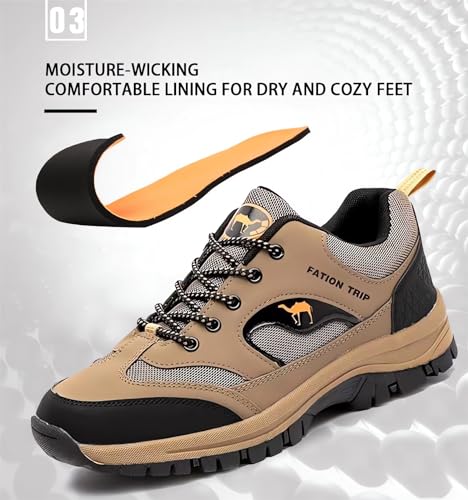 Ivieicip Men's Orthopedic Comfort Sneaker 2024 New Mens Slip on Running Tennis Waterproof No Lace Walking Tenis Gym Shoes4