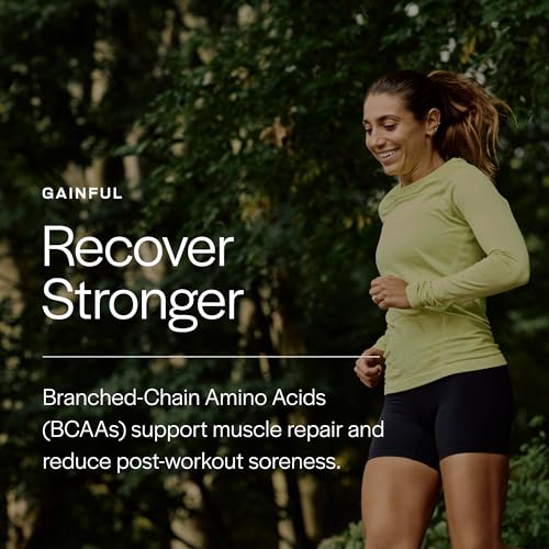 Image of Gainful Caffeine Free Pre Workout Powder with Creatine, Watermelon Flavor, Supports Strength, Endurance, & Recovery, BCAAs, Beta Alanine, L-Citrulline, No Artificial Ingredients, 20 Servings