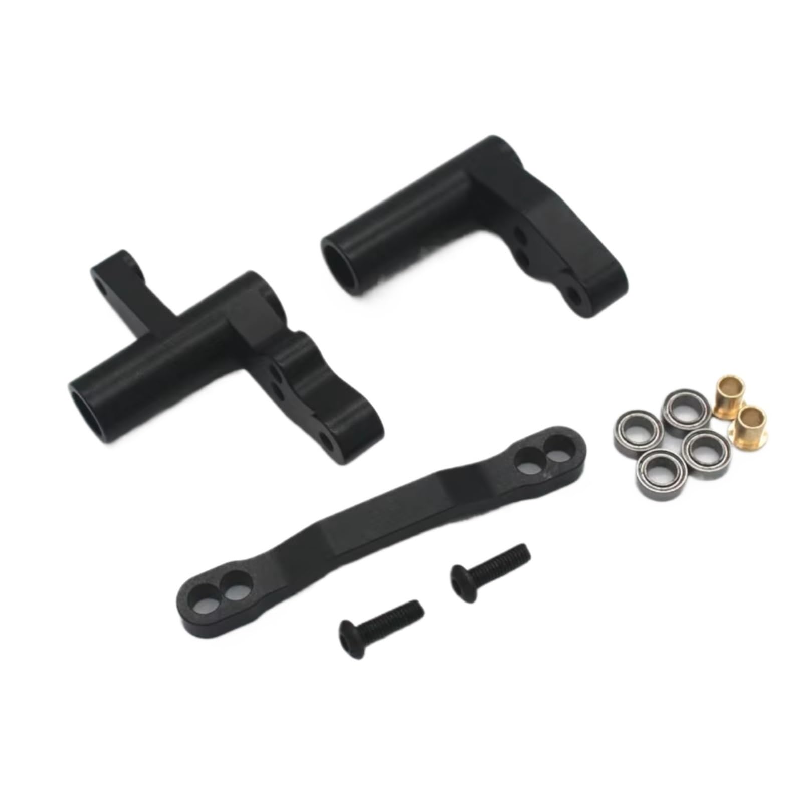 Rc Parts For HNR For Dodge H9802 Werewolf H9803 E30 1/10 Remote Control Flat Sports Car Metal Upgrade Accessories Steering Component Parts(Black)