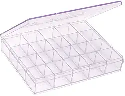 Maxcril, 10330075, CAIXA ORGANIZADORA C/20 DIVISORIAS CRISTAL