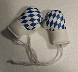 Mini Boxhandschuhe mit Bayern Flagge