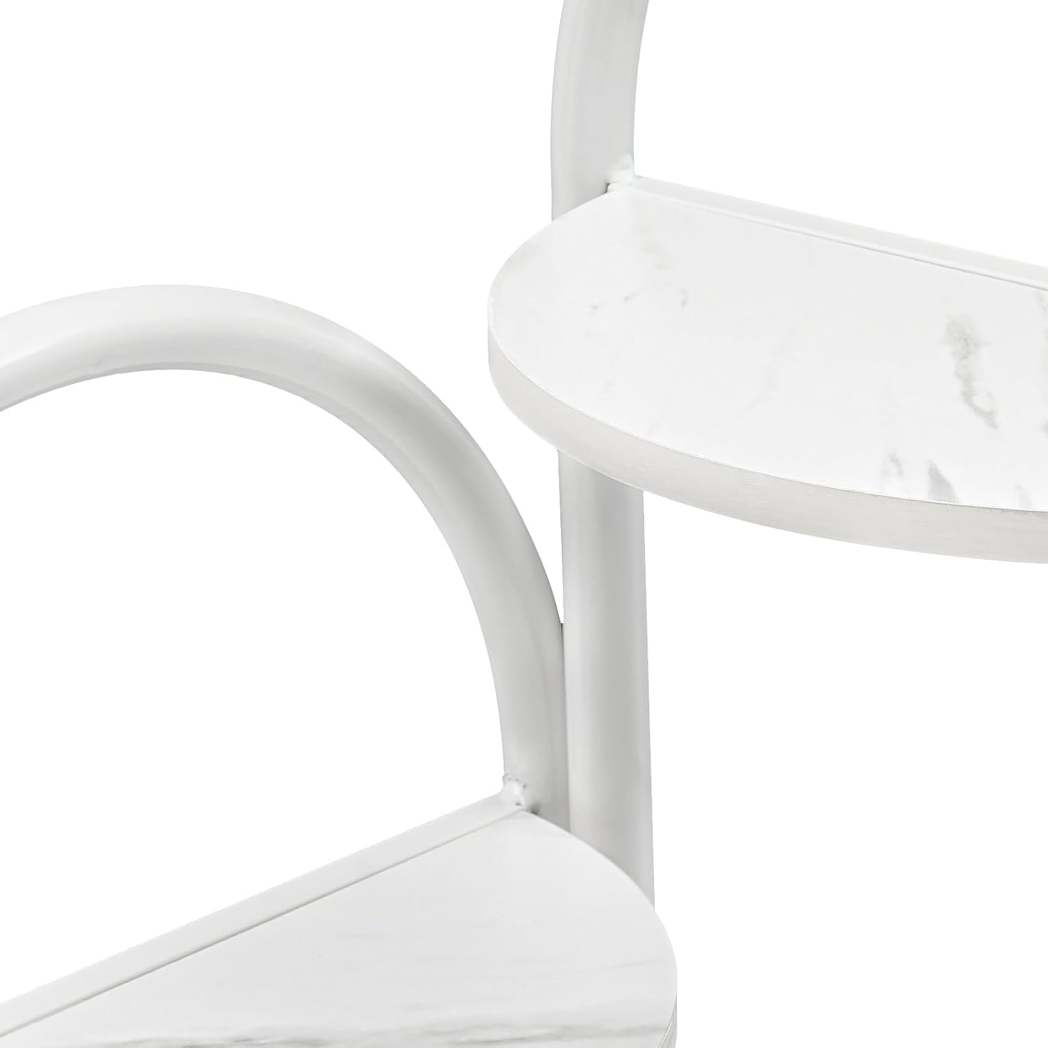 Corner Hall Tree, Corner Coat Rack with Storage Basket, Entryway Clothing Rack for Living Room Bathroom and Clothing Store, 6 Hooks and 2 Partitions, 90-Degree Corner Design (White)