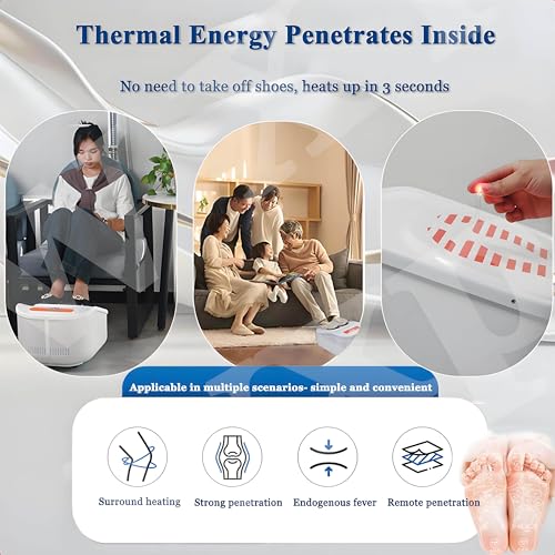 Massaggiatore elettrico riscaldato per piedi per rilassamento e sollievo dal dolore, dispositivo portatile per la terapia della moxibustione per uso domestico