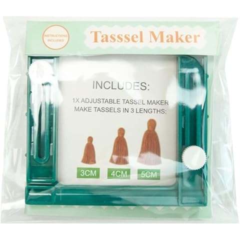 AROYEL Square Plastic Tassel Maker Tool Cover