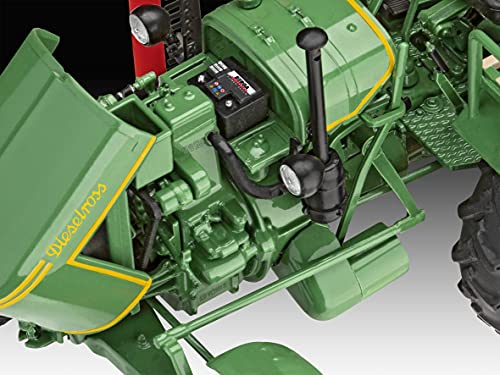 Revell Modellbausatz Fendt F20 Dieselroà I MaÃstab 1:24 I Detailgetreue Nachbildung des Bulldog I Grüne Farbe I 11,7 cm I Perfekt für Traktor-Liebhaber und Modellbauer – Bild 4