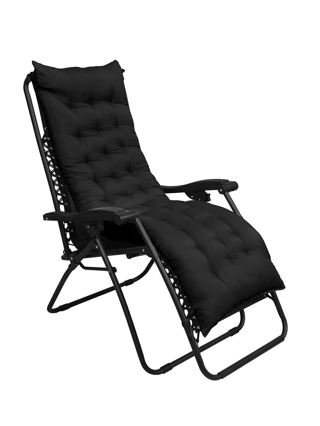 M-TEXITO Comfortable Long Chair Cushion for Sitting Microfiber Long Chair Pad for Rocking Chairs Back & Seat Cushions for Indoor/Outdoor Home Office 16x48 Inches (Black) (B0CWYQXG16) Amazon Price History, Amazon Price Tracker