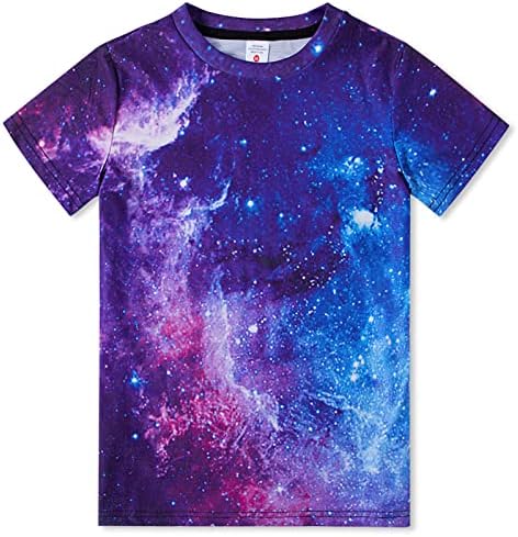uideazone Boys Girls 3D Graphic Printed T-Shirt