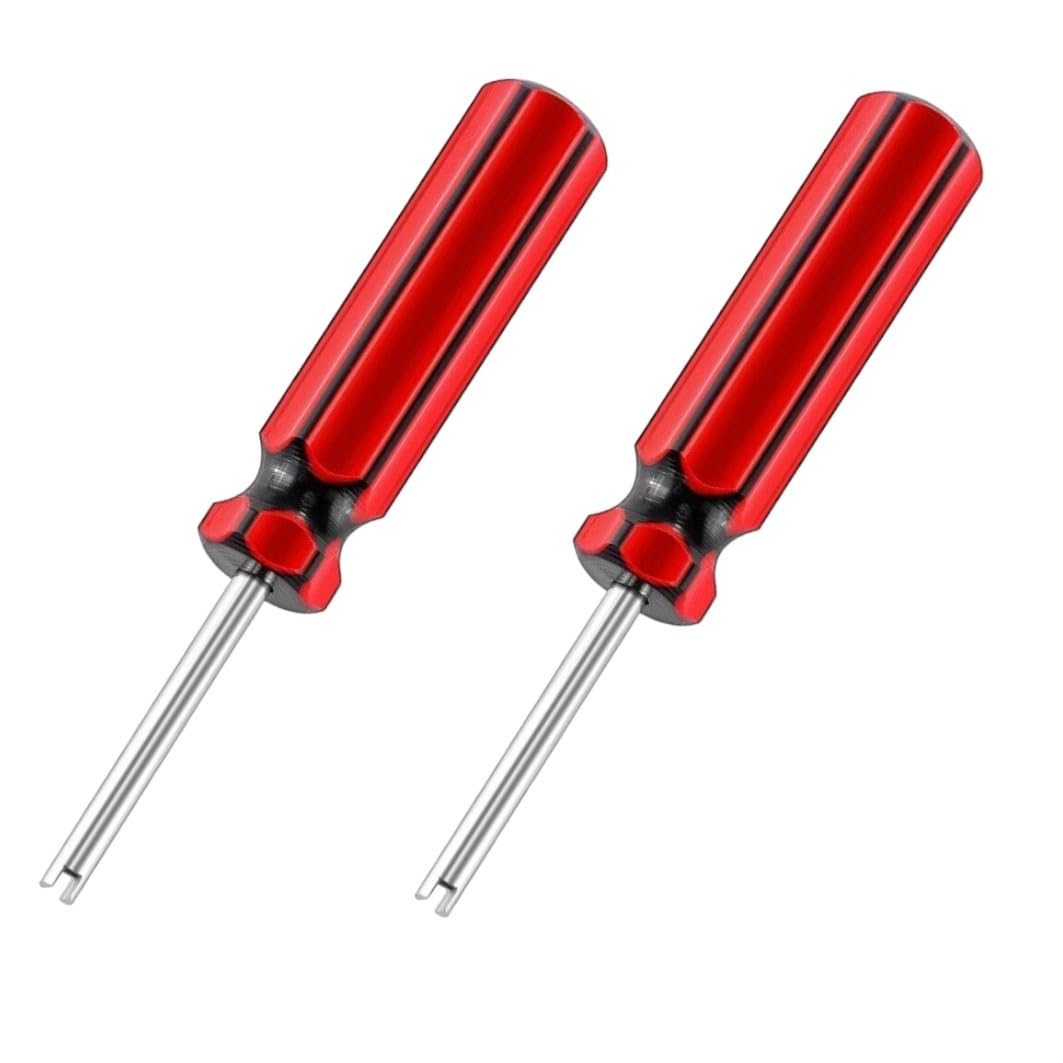 Manovella Ventilausdreher für Autoventile – Ventilschlüssel für PKW, LKW, Fahrrad & Motorrad – Für AV/Schrader Ventile – Robust & handlich – 11 cm lang (2X Ventilausdreher)