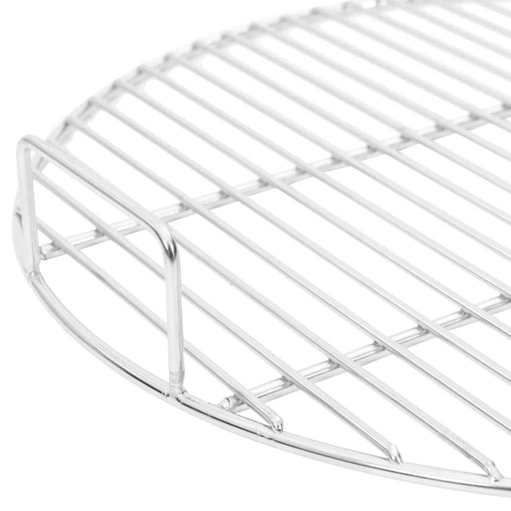 Griglia rotonda Ø 44,5 cm in acciaio inossidabile 304, griglia di ricambio con manici per barbecue a sfera da 57 cm, barbecue a carbonella e braciere durevole e resistente al calore