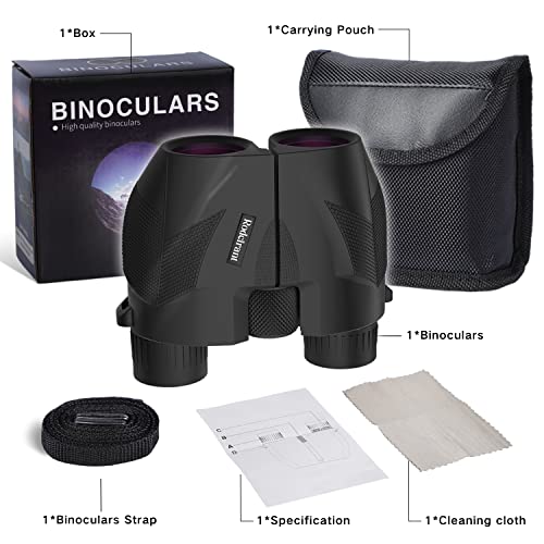 Image of 20x25 Compact Binoculars for Adults,High Powered Large Eyepiece Waterproof Binoculars,Easy Focus for Bird Watching,Hiking,Travel and Sport Games