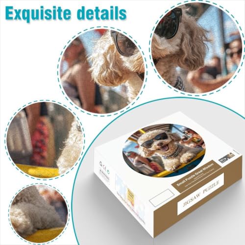Puzzle para adultos de 1000 piezas redondo de papel resistente 6