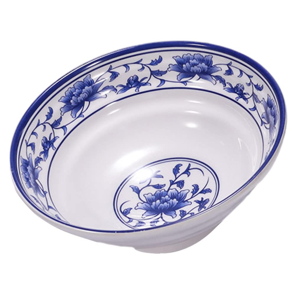 Cuenco de Ramen Cuenco de Sopa de Fideos de Porcelana Azul y Blanca para Fideos asiáticos Udon Soba Pho