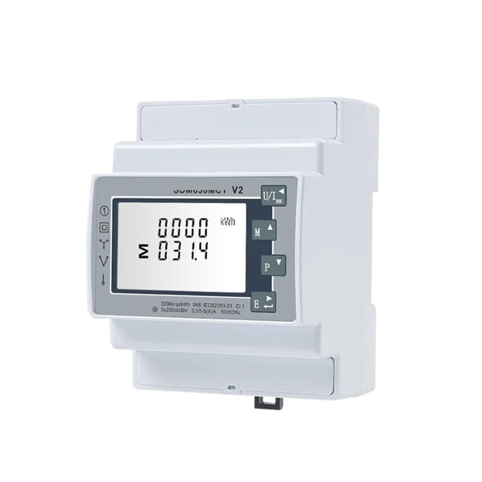 PXQCHAVLN 3 Phase DIN Rail Multifunction Energy Meter SDM630MCT 1A/5A CT Connected pulse/RS485