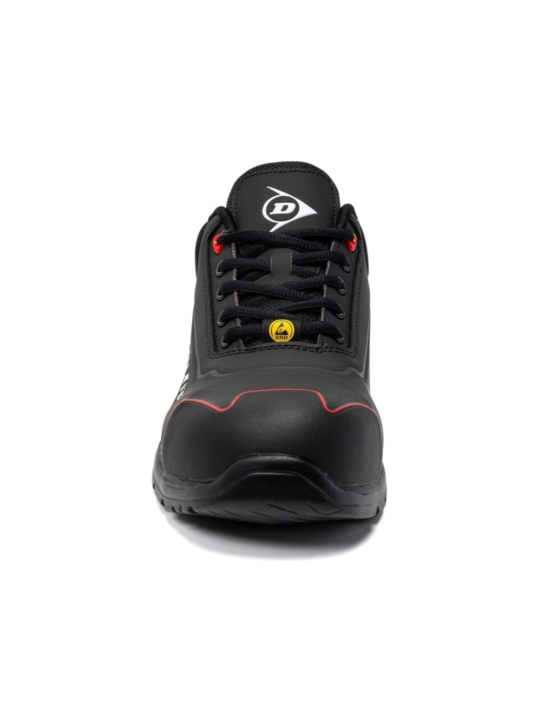 DUNLOP Zapato de Seguridad Matt Negro S3, Microfibra + TPU, Puntera en Fibra de Vidrio, ESD