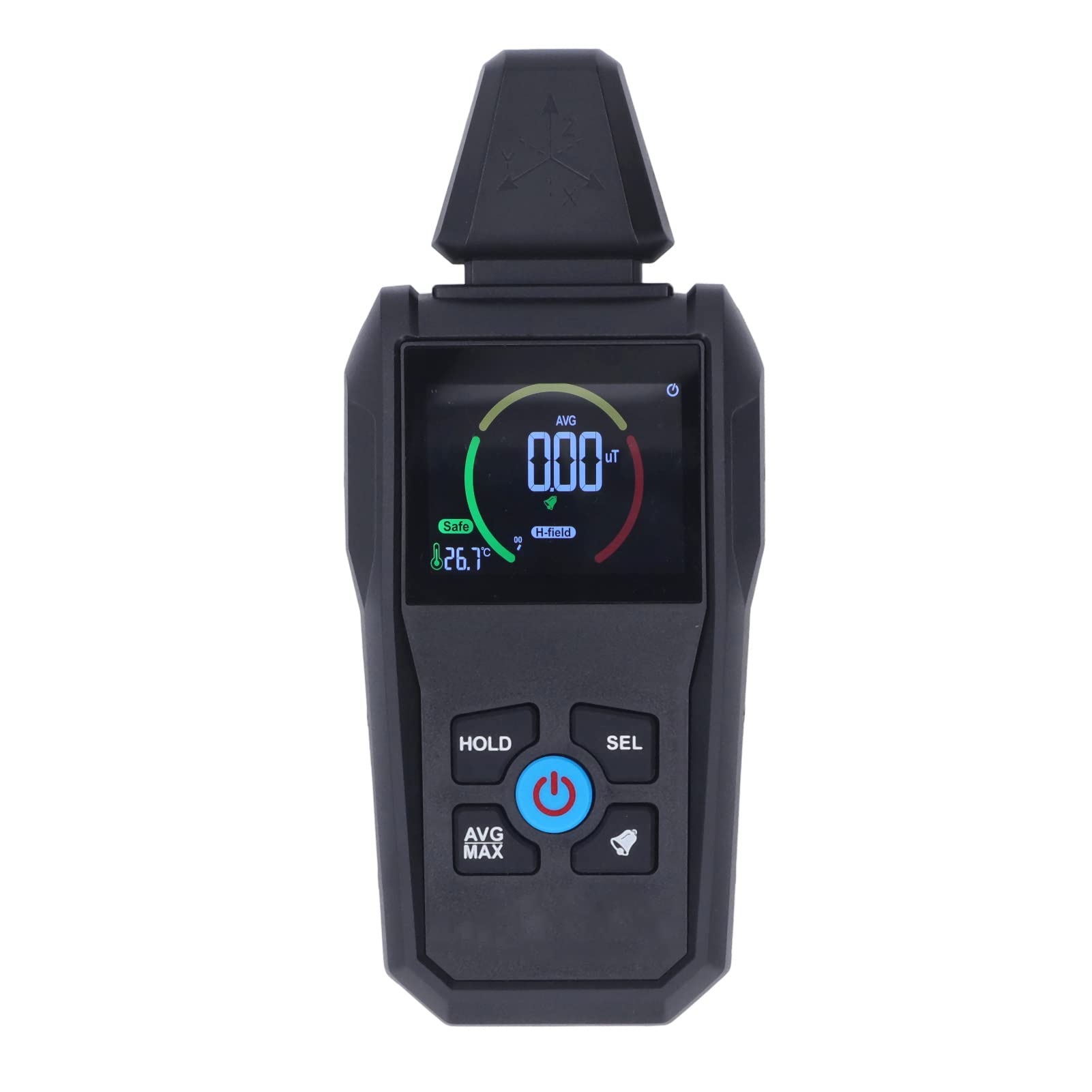 EMF Meter Sound Light Alarm LCD Backlit Display Electromagnetic Field Radiation Detector