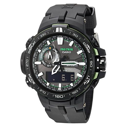Casio Men's Pro Trek Quartz Watch with Resin Strap, Black, 16 (Model: PRW6000Y-1ACR)